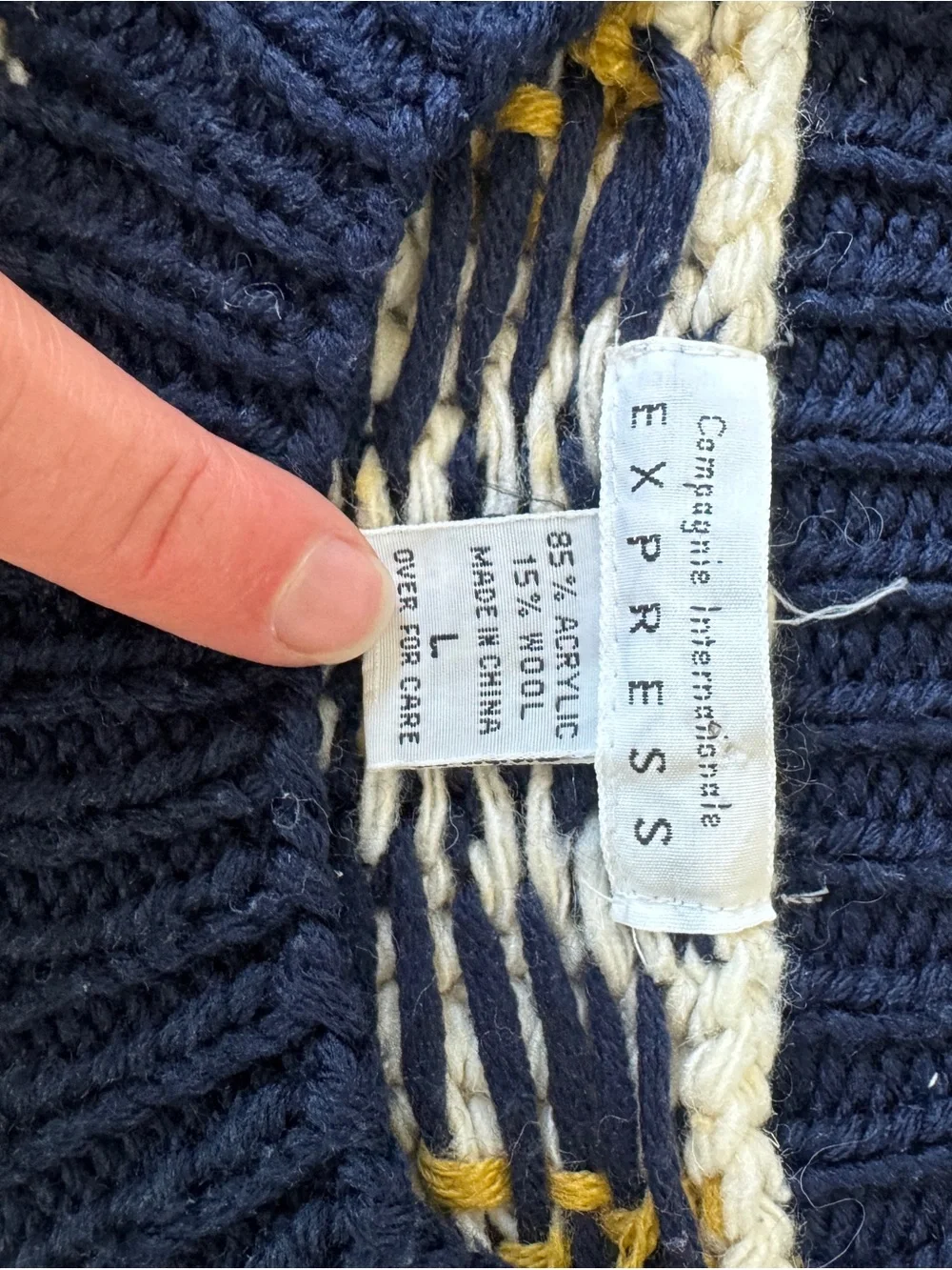 Vintage Express Men's Crewneck Sweater
